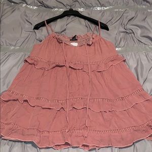 NWT blush pink ruffle top